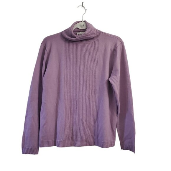 Pendleton‎ Sweater Womens Large Purple Turtleneck Soft Merino Wool Pullover - Picture 1 of 10